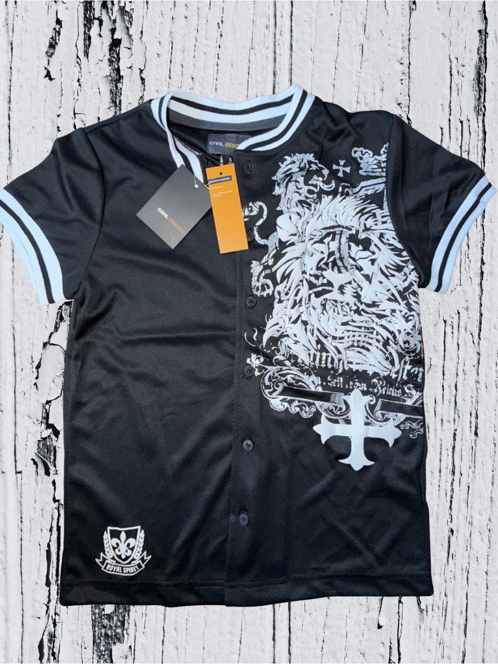 New Civil Sektor Baseball Style Jersey Sz Small (8)